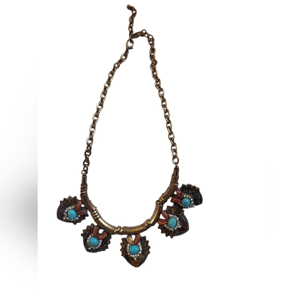 Stunning Statement Necklace Southwestern Vibes Boho Hippie Cowgirl Native READ - Picture 6 of 6